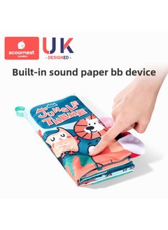 Generic Kechao Tail Cloth Book Early Education Baby Tearable Three-dimensional Chewed 6-12 Months Baby Educational Hand-tearing Toys-Color:Cognitive Tail Cloth Book  Built-in BiBi Device, Paper  - Image 3