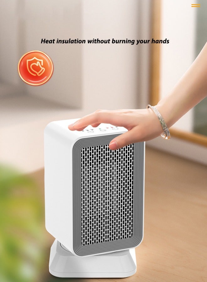 جوشبيرغ مدفأة PTC، مدفأة مروحة - طاقة ساخنة وباردة، 3 أوضاع لدرجة الحرارة، تذبذب 45 درجة، وضع ECO وحماية أمان للمنزل/المكتب - Image 3