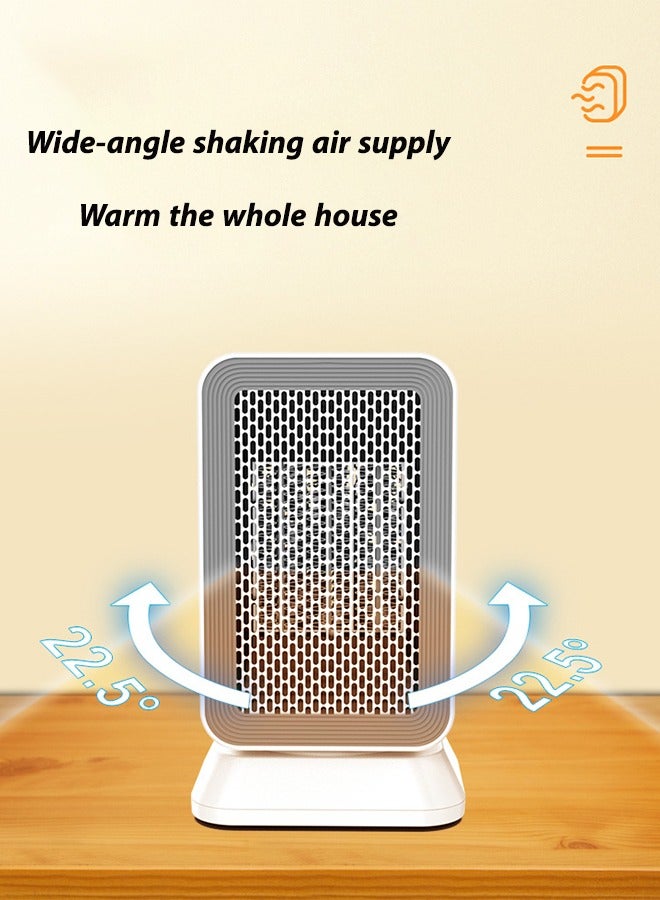جوشبيرغ مدفأة PTC، مدفأة مروحة - طاقة ساخنة وباردة، 3 أوضاع لدرجة الحرارة، تذبذب 45 درجة، وضع ECO وحماية أمان للمنزل/المكتب - Image 4