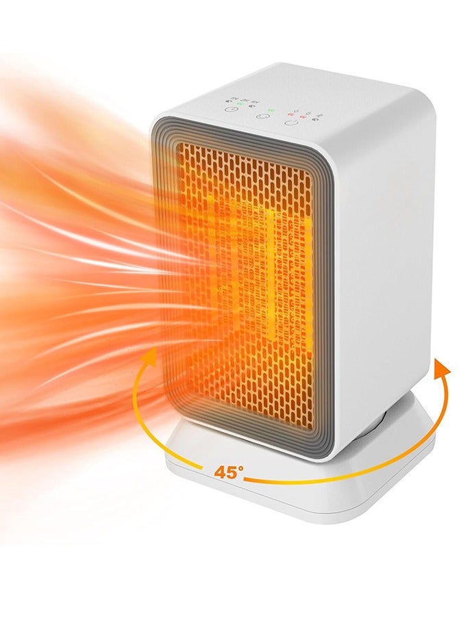 جوشبيرغ مدفأة PTC، مدفأة مروحة - طاقة ساخنة وباردة، 3 أوضاع لدرجة الحرارة، تذبذب 45 درجة، وضع ECO وحماية أمان للمنزل/المكتب - Image 1