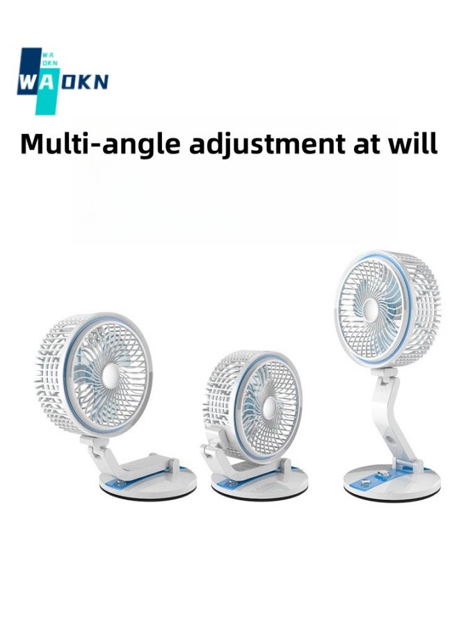 1500mAh Battery USB Small Desktop Fan, Portable Adjustable Wind Speed Wall Mounted Fan, Foldable Personal Mini Fan with Light for Home Office Car Outdoor Travel - pzsku/Z930ACEA440412A0872E8Z/45/_/1716175520/44de3a33-a283-4135-ad73-d49951c4b051