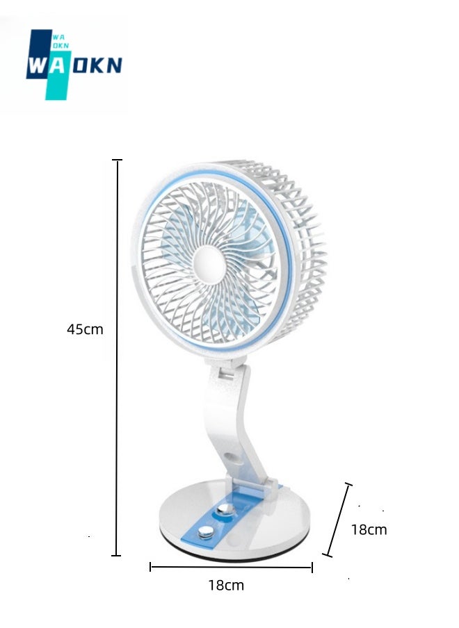 1500mAh Battery USB Small Desktop Fan, Portable Adjustable Wind Speed Wall Mounted Fan, Foldable Personal Mini Fan with Light for Home Office Car Outdoor Travel - pzsku/Z930ACEA440412A0872E8Z/45/_/1716175528/78b61737-d08d-4685-afb8-9c32fc021536