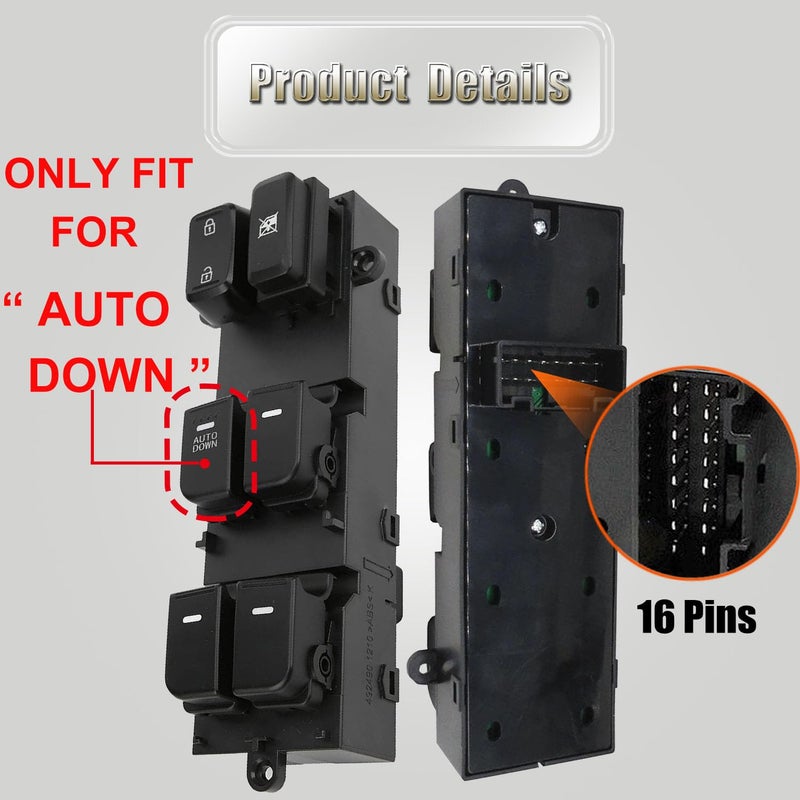 TINJO Front Left Power Window Switch for Kia Optima - Image 4