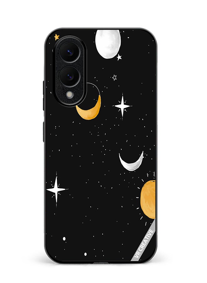 VR CREATIVE Protective Case Cover For Samsung Galaxy S25 Edge Night Design Multicolour