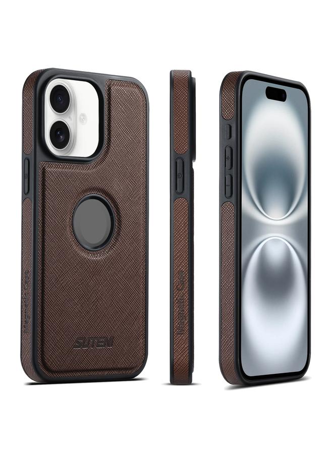 سوتين جراب لهاتف iPhone 16 Plus G1 Cross Texture MagSafe - Image 1