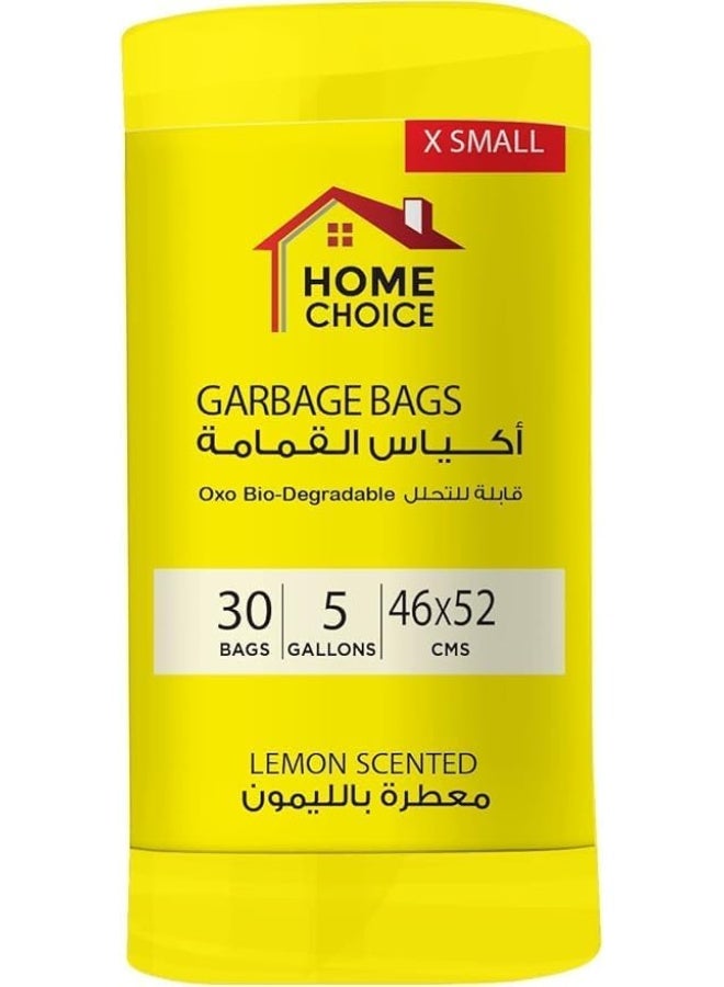 HOME CHOICE 5 Gallons Scented-LEMON, Pack of 30-Pieces, Size 46*52 cm Scented Trash Bags, Bio-degradable Garbage Bags Roll,Bin Liners - Image 5