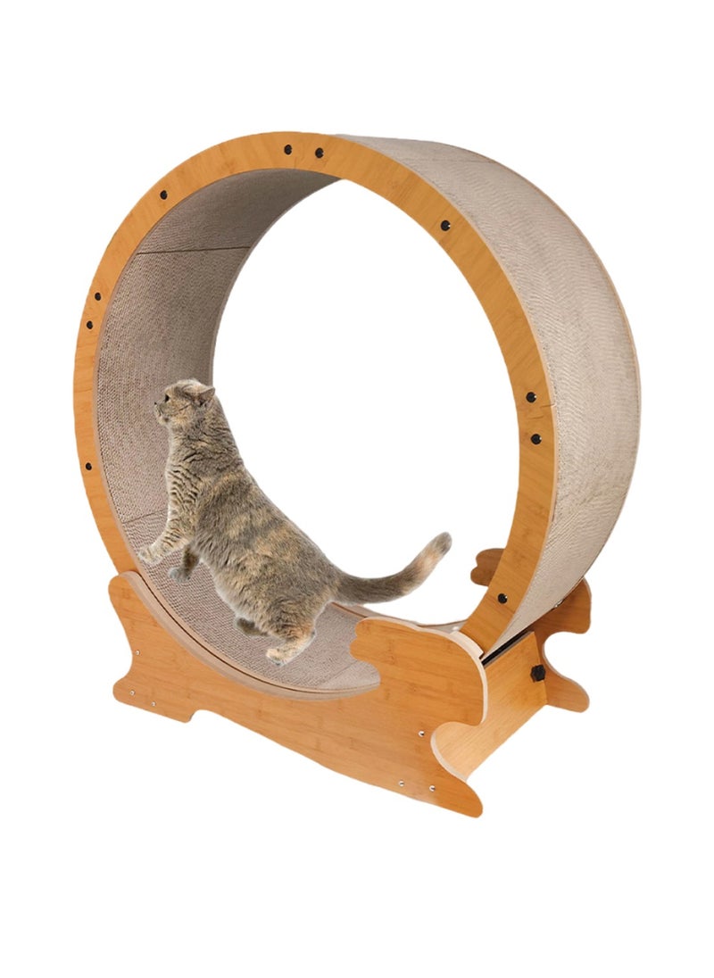Kidle - Cat Running Wheel Pet Cat Treadmill Exercise Wheel Cat Running Roller Cat Scratching Board Fitness Treadmill Cat Climbing House Running Spinning Toy for Cats Movement Wheel - Image 1