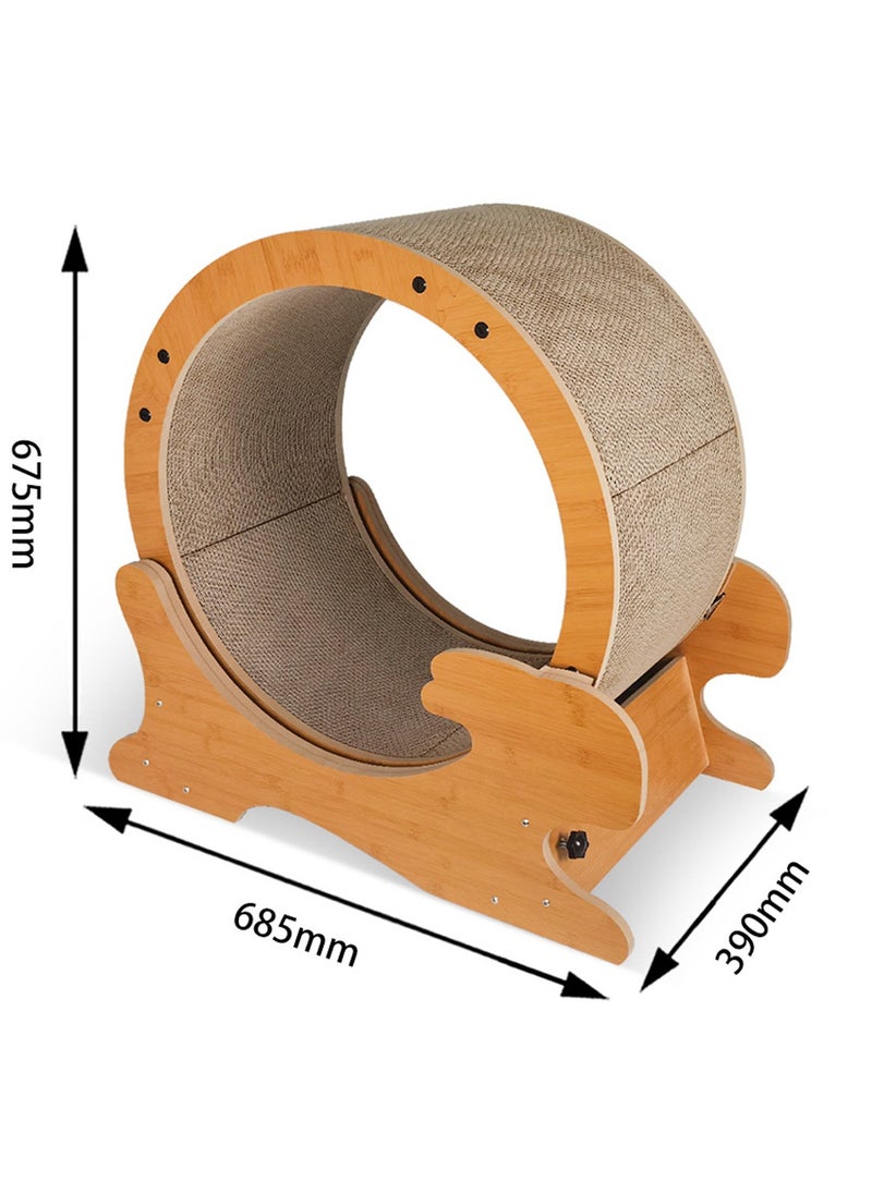 Kidle - Cat Running Wheel Pet Cat Treadmill Exercise Wheel Cat Running Roller Cat Scratching Board Fitness Treadmill Cat Climbing House Running Spinning Toy for Cats Movement Wheel - Image 1