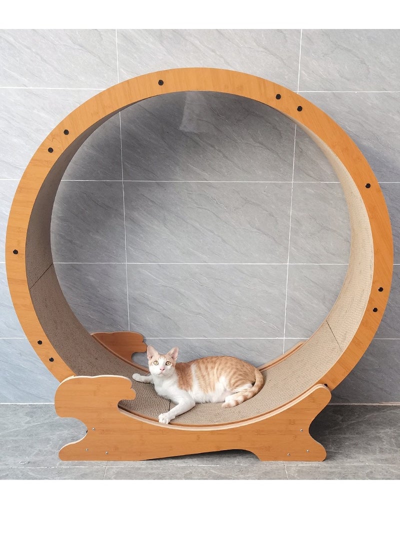 Kidle - Cat Running Wheel Pet Cat Treadmill Exercise Wheel Cat Running Roller Cat Scratching Board Fitness Treadmill Cat Climbing House Running Spinning Toy for Cats Movement Wheel - Image 1