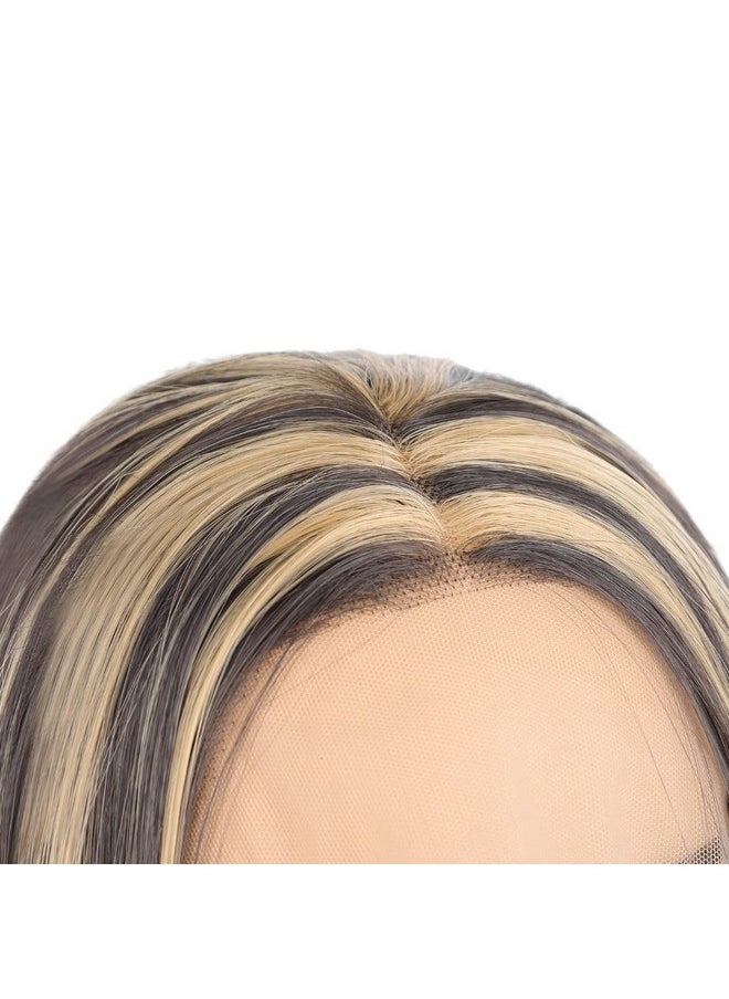 Rapidsflow - Front Lace Women Wigs Natural Hair For Full Head/Front Lace Hair Wigs For Women 32 Inch (Curly Golden Highlight) - Image 1