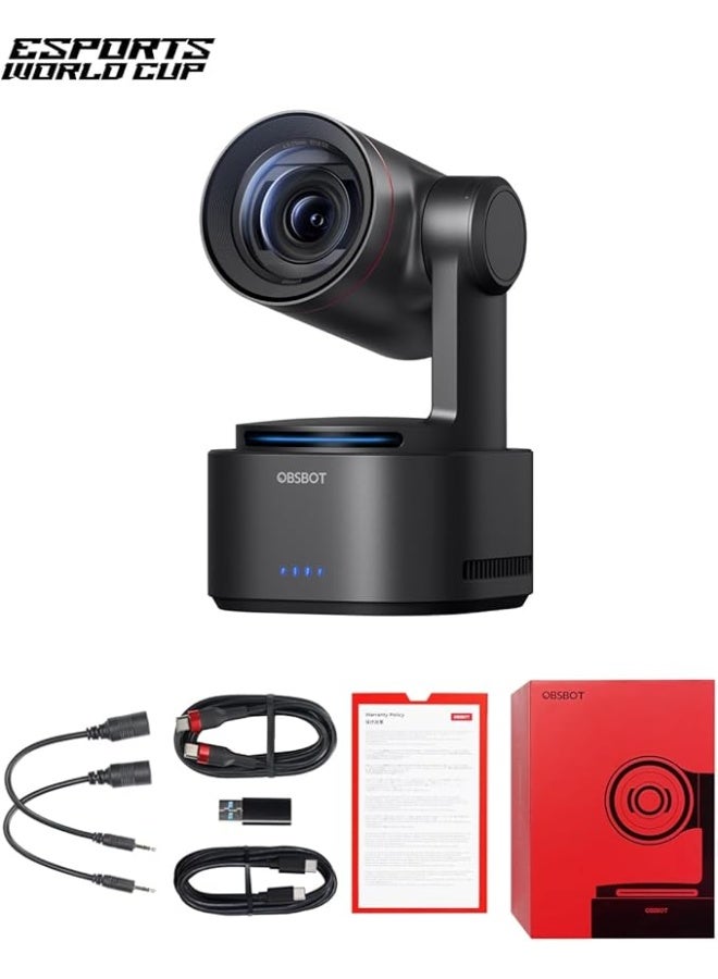 OBSBOT كاميرا Tail 2 PTZR NDI 4K@60FPS، تتبع AI احترافي، 1/1.5" CMOS، 50MP، زوم بصري 5X، زوم هجين 12X، مخرج SDI/HDMI/IP/USB 3.0، بث مباشر للتعليم، المؤتمرات، العبادة، الفعاليات المباشرة - Image 2