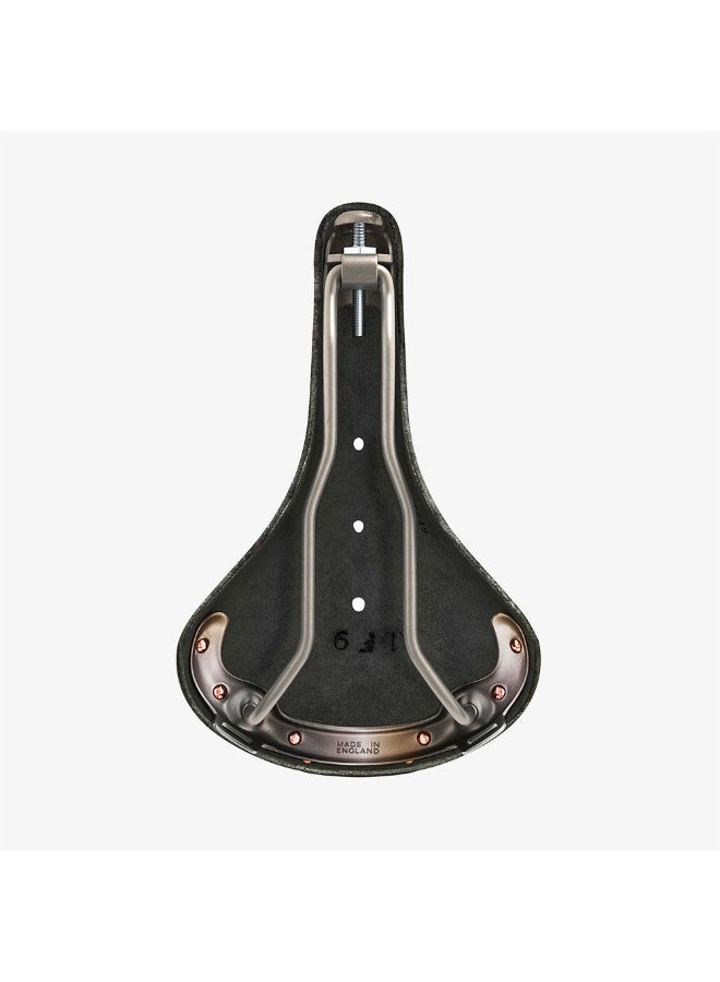Brooks England B17 Special Titanium Vegetable-Tanned Leather Bike Saddle with Titanium Rails, Black - Image 2