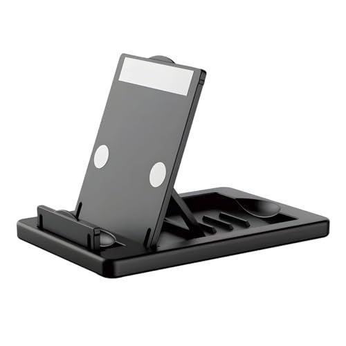 KACA Mobile Holder Smart Phone Stand, 180 Degree View, Premium Plastic Body, Wide Compatibility, Multipurpose, Anti-Skid Design (Black) - Image 1