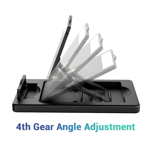 KACA Mobile Holder Smart Phone Stand, 180 Degree View, Premium Plastic Body, Wide Compatibility, Multipurpose, Anti-Skid Design (Black) - Image 2