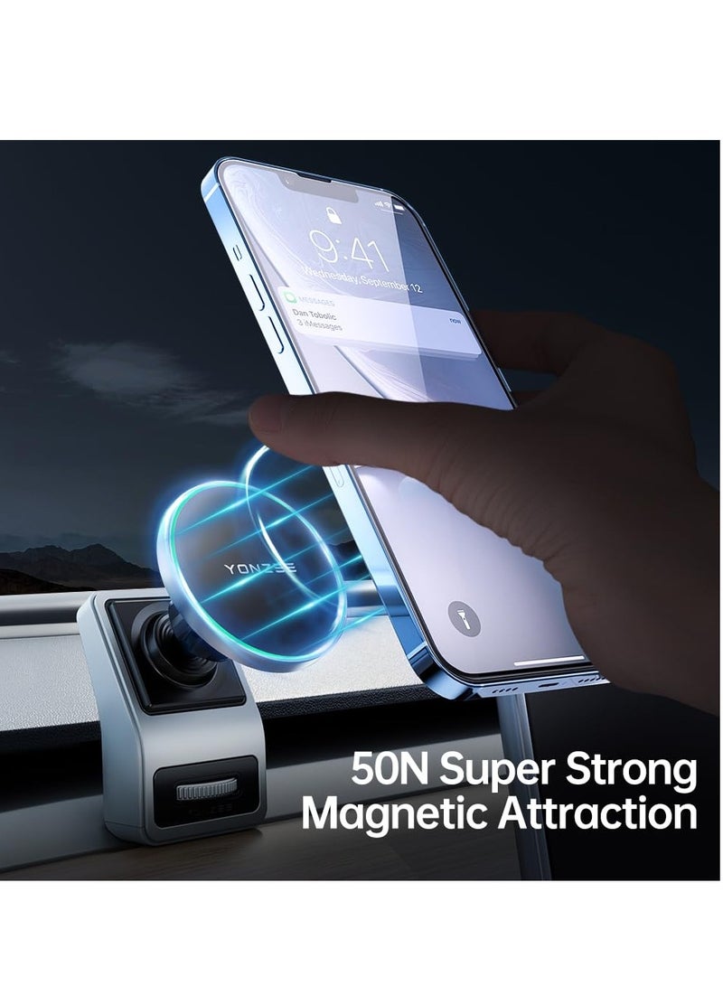Excefore MagSafe Car Mount Phone Mount, Phone Holder for Tesla Model Y/3 Fits MagSafe Car Phone Mount, Foldable Hidden Magnetic Phone Mount Fit for All Phone Tesla Model Y/3 Accessories - Image 4