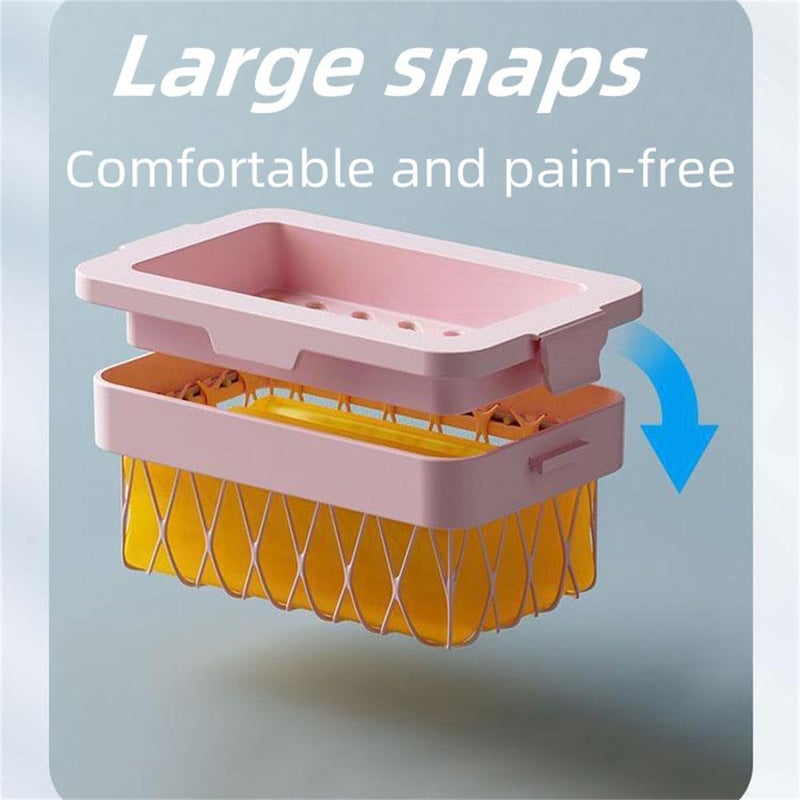 Omdhanu Universal Mesh Soap Box, Highly Elastic Portable Soap Saver, Efficient Lathering and Quick Drying, Perfect for Bathroom Use, Ideal for Travel and Outdoor Activities (Pack of 1) - Image 3