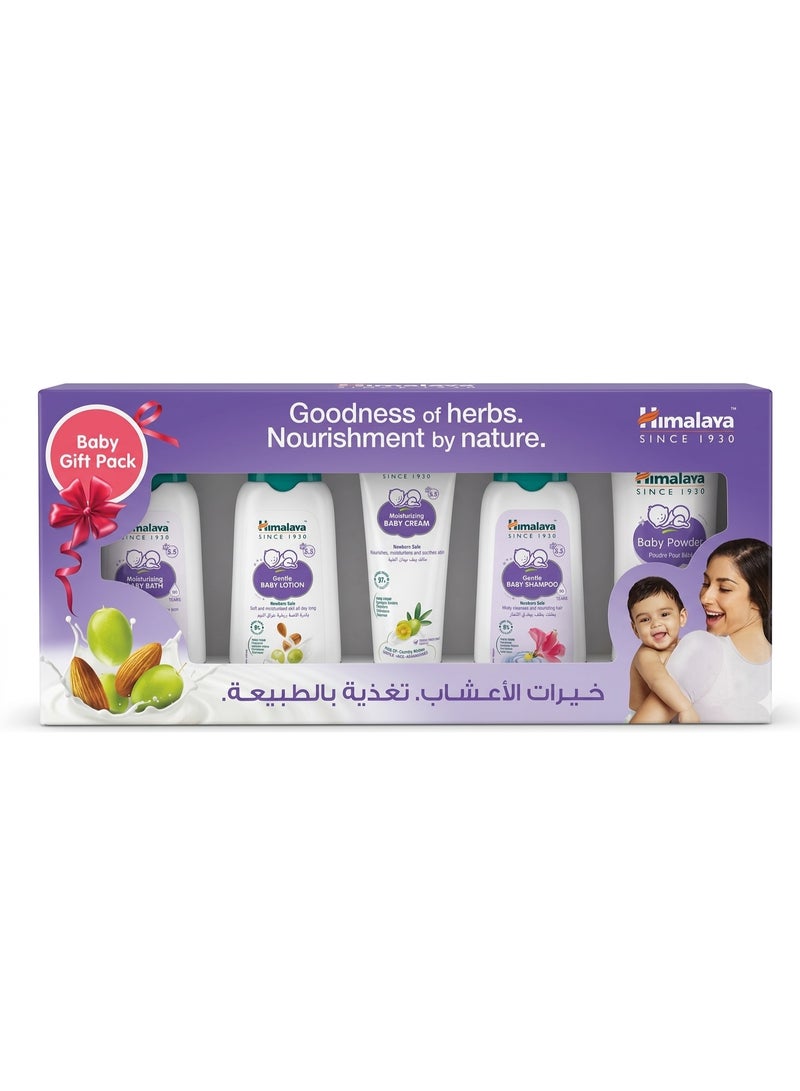 Himalayan Himalaya Baby Care Gift Pack with Baby Shampoo, Baby Cream, Baby Lotion, Baby Powder And Baby Bath - Image 1