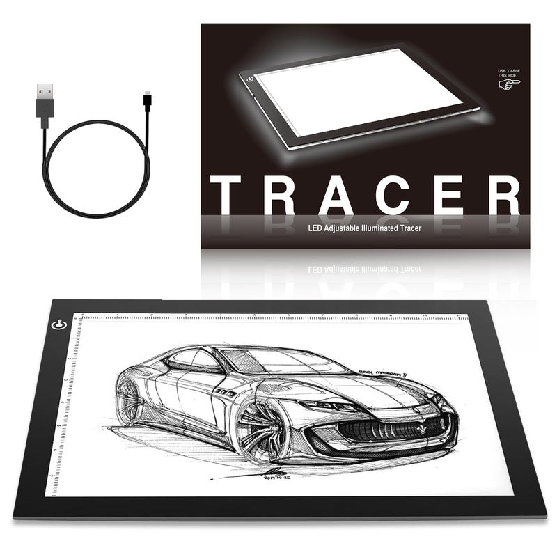 ME456 A4 LED Light Box 9x12 Inch Light Pad Only 5mm Ultra-Thin USB Power Light Table for Tracing - Image 1