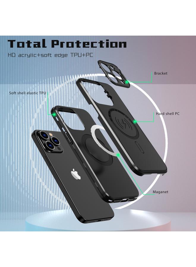 S-TOP Case For iPhone 15 Pro MagSafe Magnetic Invisible Camera Holder Phone Case - Image 4