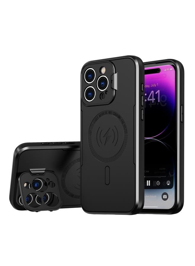 S-TOP Case For iPhone 15 Pro MagSafe Magnetic Invisible Camera Holder Phone Case - Image 1