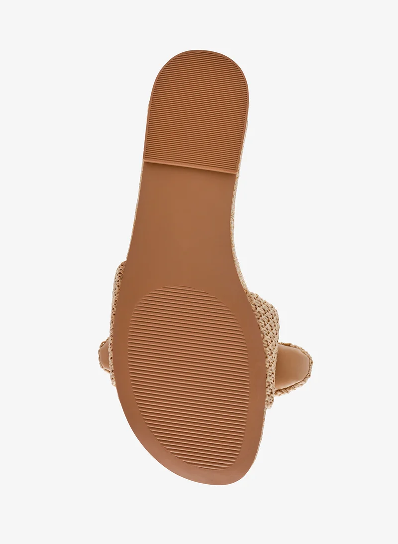 STEVE MADDEN  Bow Accent Flat Sandals for Women | Best Price UAE