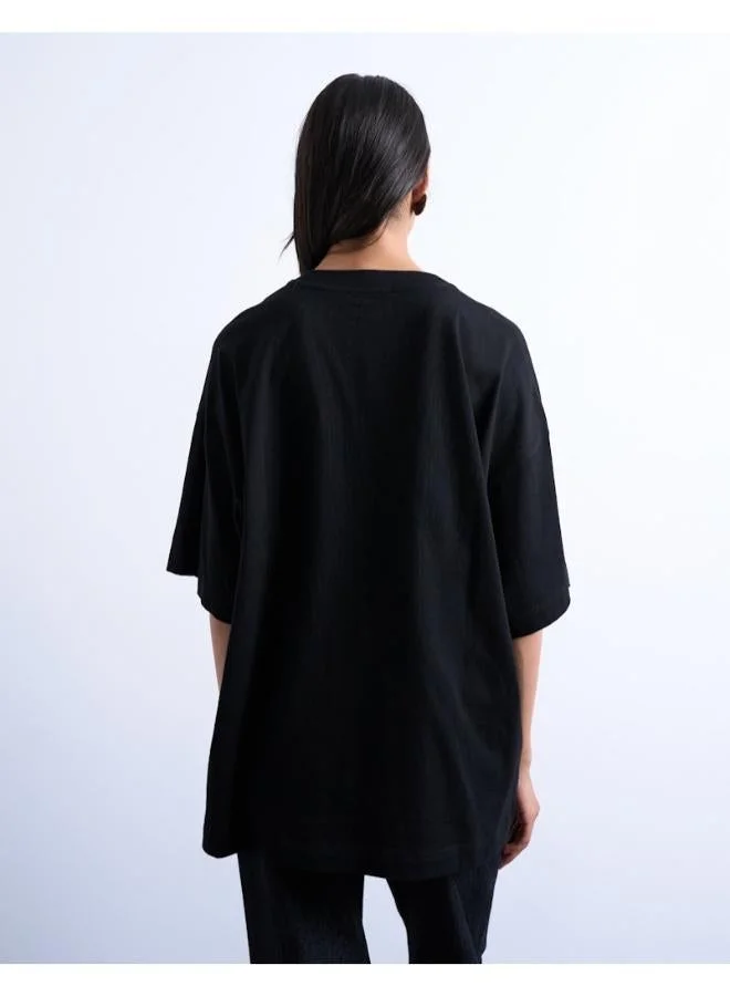 TOPSHOP Oversized Drop Shoulder T-Shirt