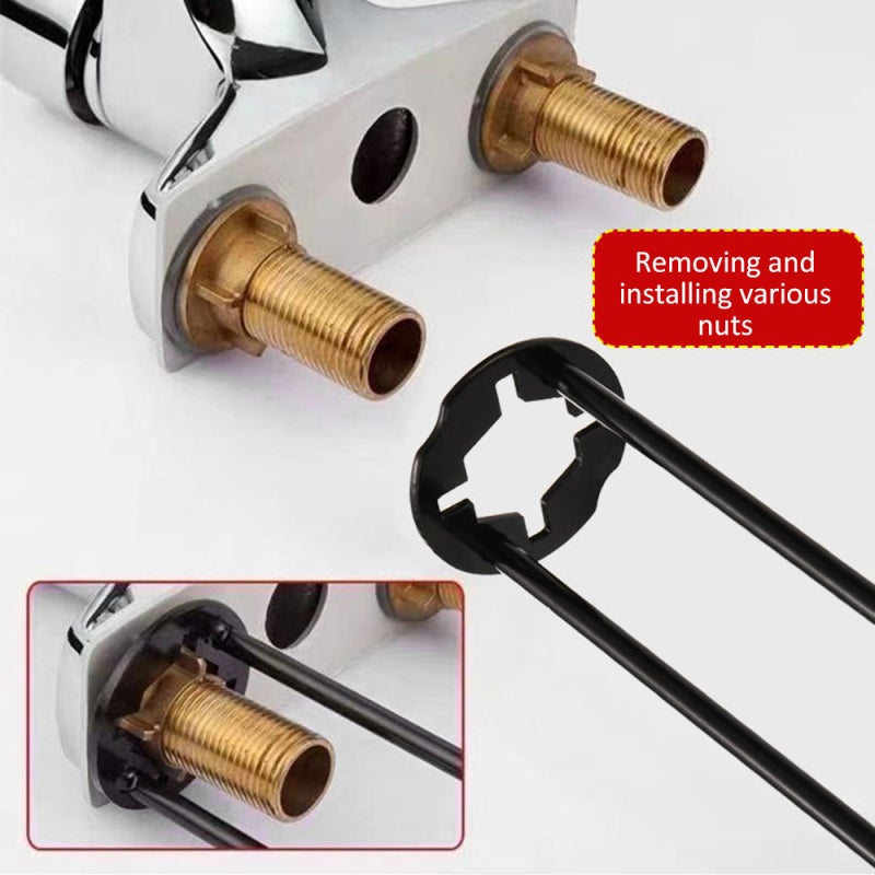 Basin Wrench 7 Sizes: 360-Degree Rotation Faucet Wrench - Wear-Resistant Alloy Steel Plumbers Wrench for Tight Space Plumbing Repairs & Faucet Maintenance - Image 5