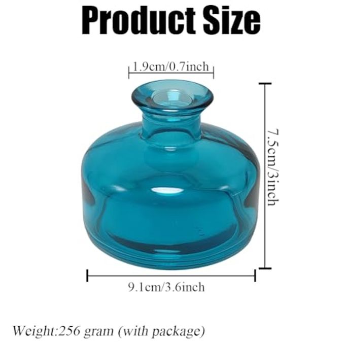 ericotry 1Pcs 200ml/6.7oz Empty Refillable Glass Diffuser Bottles Aromatherapy Jar Container Fragrance Accessories Use for DIY Replacement Reed Diffuser Sticks Sets Essential Oils Crafts Decor - Image 5