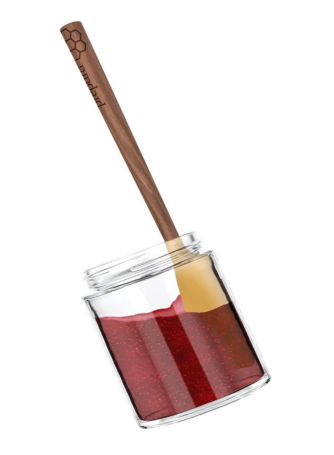 بريبارا ملعقة بريبارا الخشبية والسيليكونية للبرطمانات، لون أصفر - Image 4