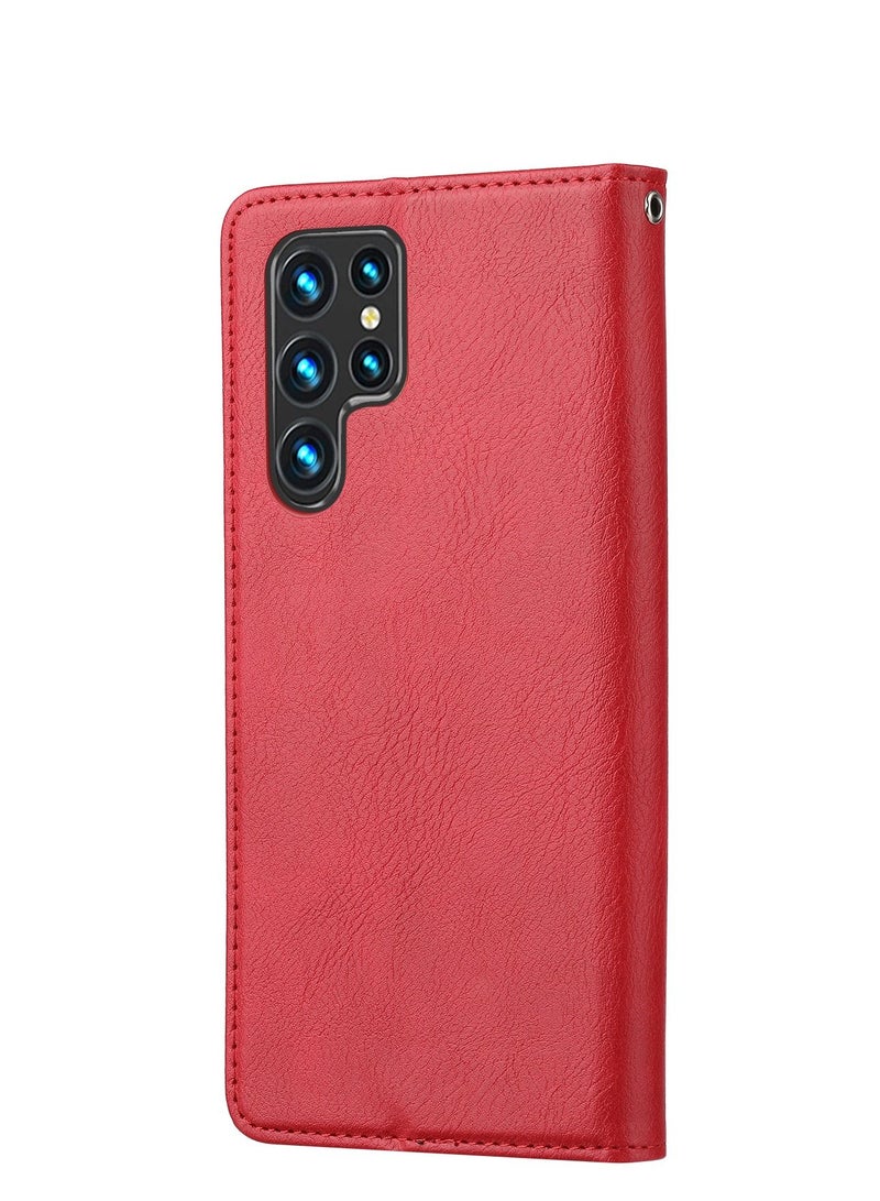 Suteni Flip Cover Leather Protective Case for Samsung Mobile Phone - Image 1