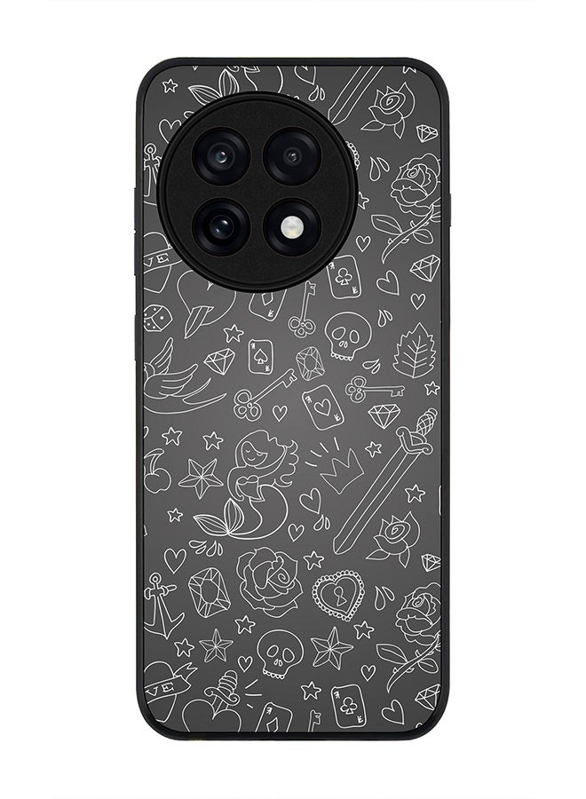 Stylizedd For OnePlus 13R / Ace 5 Pro Case,Slim fit Camera Protection, Shockproof Thin Phone cover  - Doodles