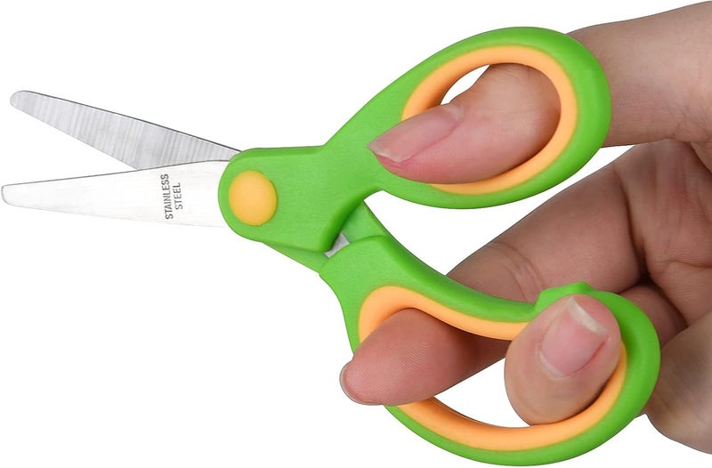 Eleckey Scissors for School Kids Student, Kids Scissors 36 Count Bulk Set Teacher Pack(Rounded-tip, Blunt), 5 Inch - Image 4