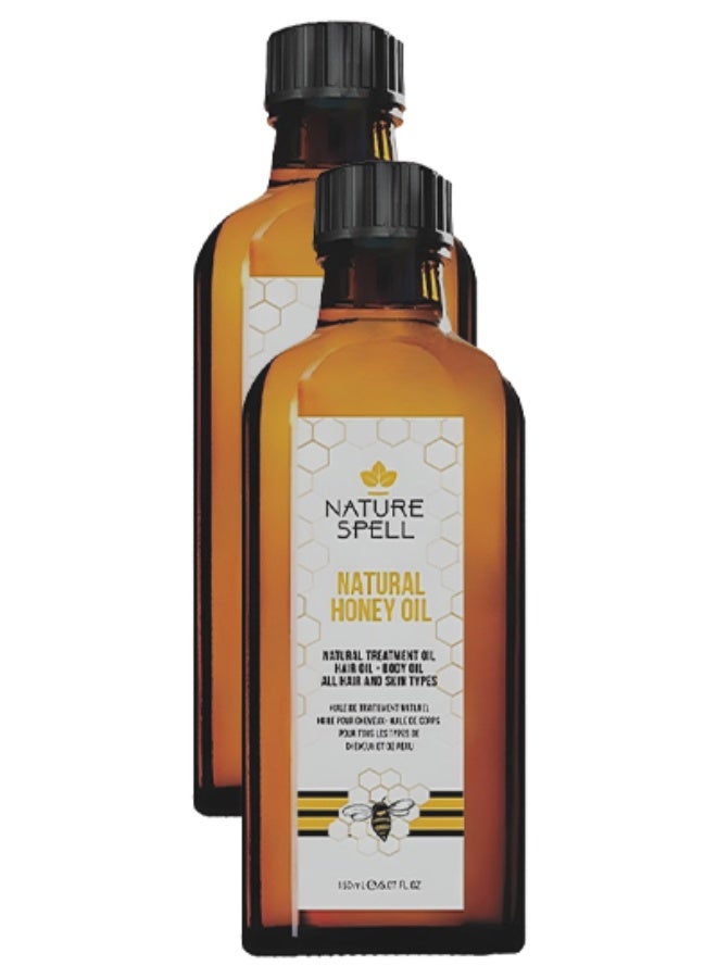 نايتشر سبيل 2 قطع زيت العسل الطبيعي للشعر والجسم لجميع أنواع الشعر والبشرة 150 مل - Image 1