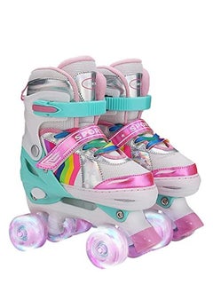 LIMOS Roller Skates for Girls and Kids, Adjustable Roller Skates, with All Wheels Light up, Fun Illuminating for Girls and Kids, Rollerskates for Kids Beginners  - Image 1