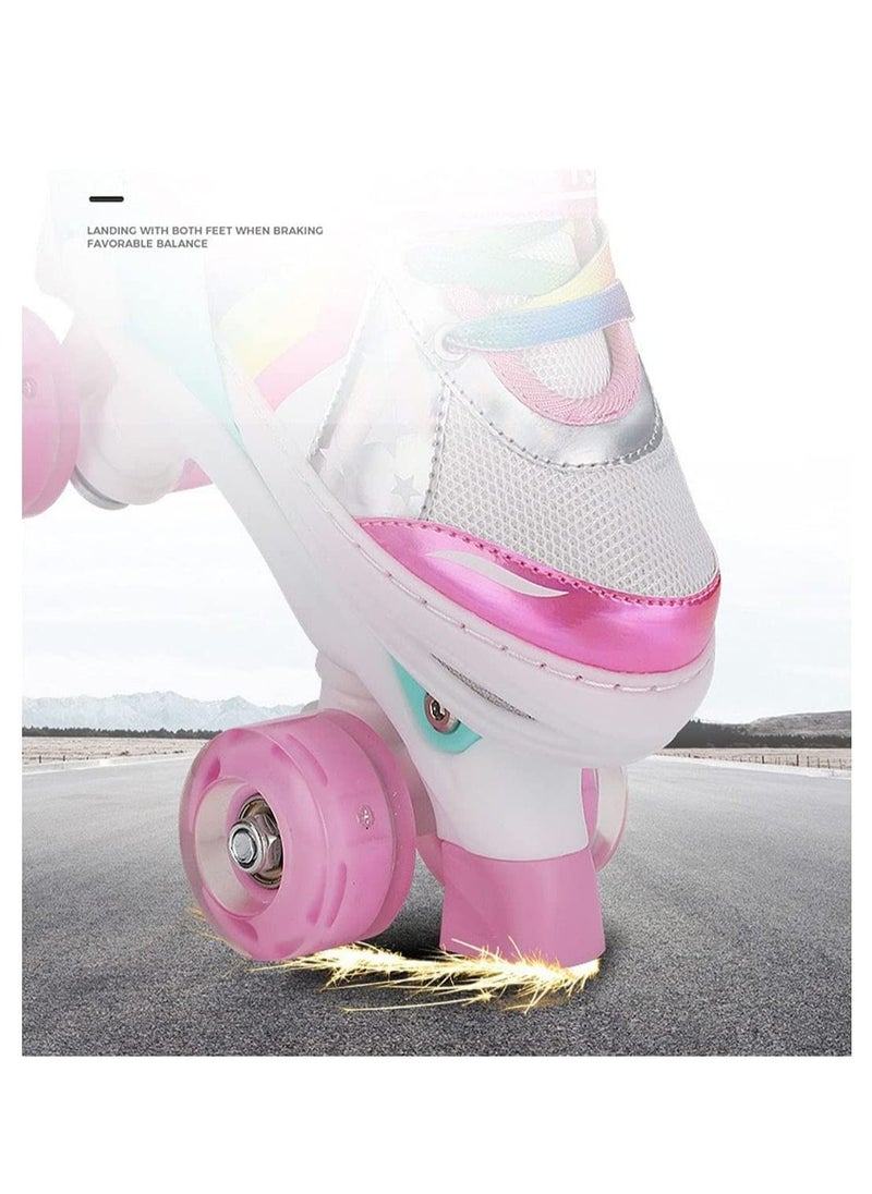LIMOS Roller Skates for Girls and Kids, Adjustable Roller Skates, with All Wheels Light up, Fun Illuminating for Girls and Kids, Rollerskates for Kids Beginners  - Image 2