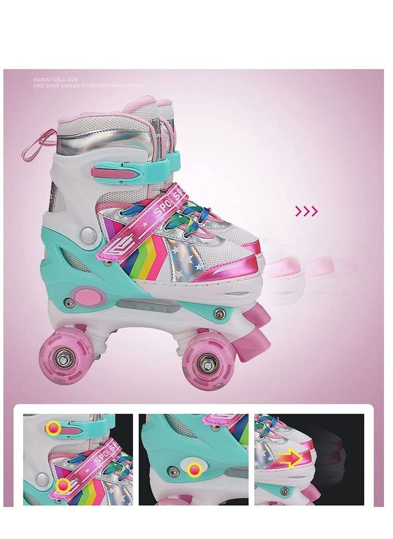 LIMOS Roller Skates for Girls and Kids, Adjustable Roller Skates, with All Wheels Light up, Fun Illuminating for Girls and Kids, Rollerskates for Kids Beginners  - Image 4