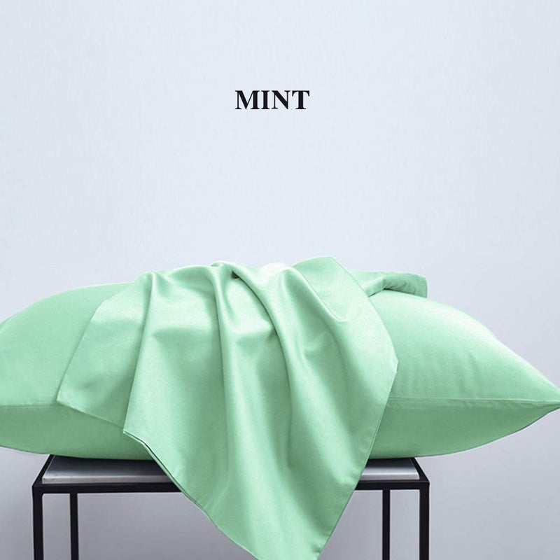 NTBAY Queen Pillowcase Set - 4 Pack Brushed Microfiber 20x30 Pillowcases - Soft  Wrinkle-Free  Fade-Resistant  Stain-Resistant  Sea Green Pillowcases with Envelope Closure - 20x30 Inches  Sea Green - Image 4