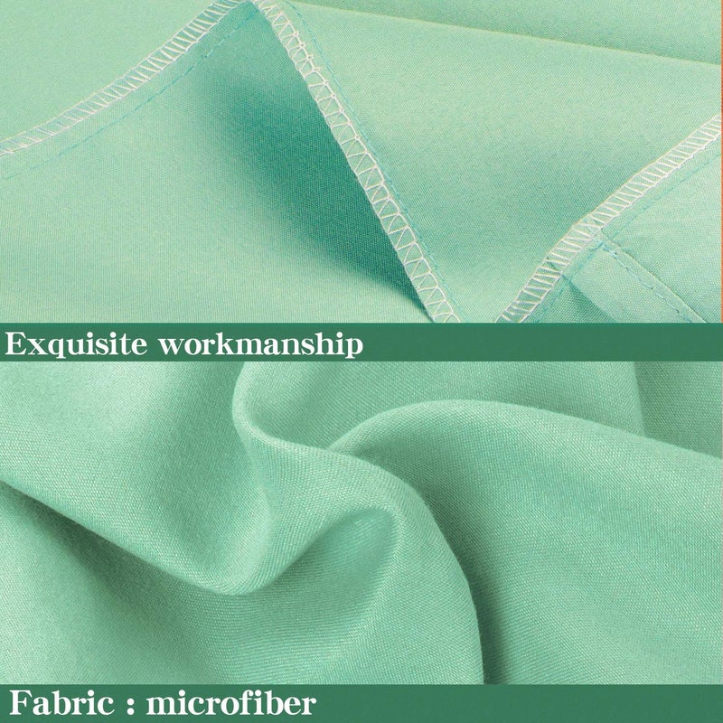 NTBAY Queen Pillowcase Set - 4 Pack Brushed Microfiber 20x30 Pillowcases - Soft  Wrinkle-Free  Fade-Resistant  Stain-Resistant  Sea Green Pillowcases with Envelope Closure - 20x30 Inches  Sea Green - Image 2