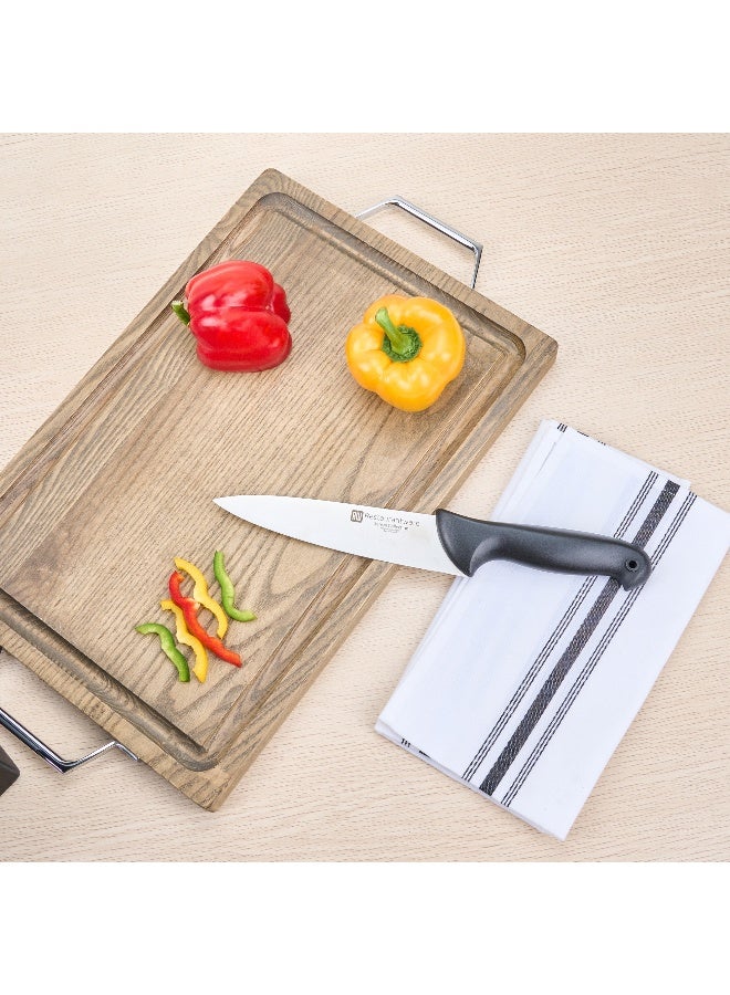 Restaurantware Sensei 8 Inch Chef Knife, 1 With Colored Coded Pins Kitchen Knife - High-Carbon, Stain-Resistant, Black German Steel Meat Knife, Ergonomic Handle, - Image 3