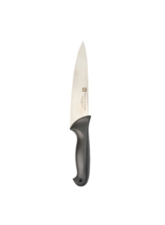 Restaurantware Sensei 8 Inch Chef Knife, 1 With Colored Coded Pins Kitchen Knife - High-Carbon, Stain-Resistant, Black German Steel Meat Knife, Ergonomic Handle, - Image 1