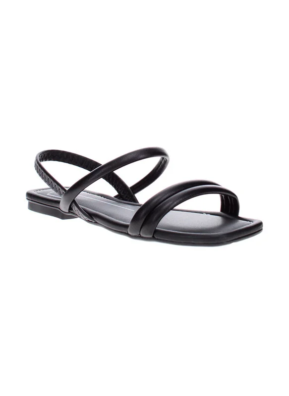 Moleca Moleca Ladies Flat Sandals Black | Made In Brazil