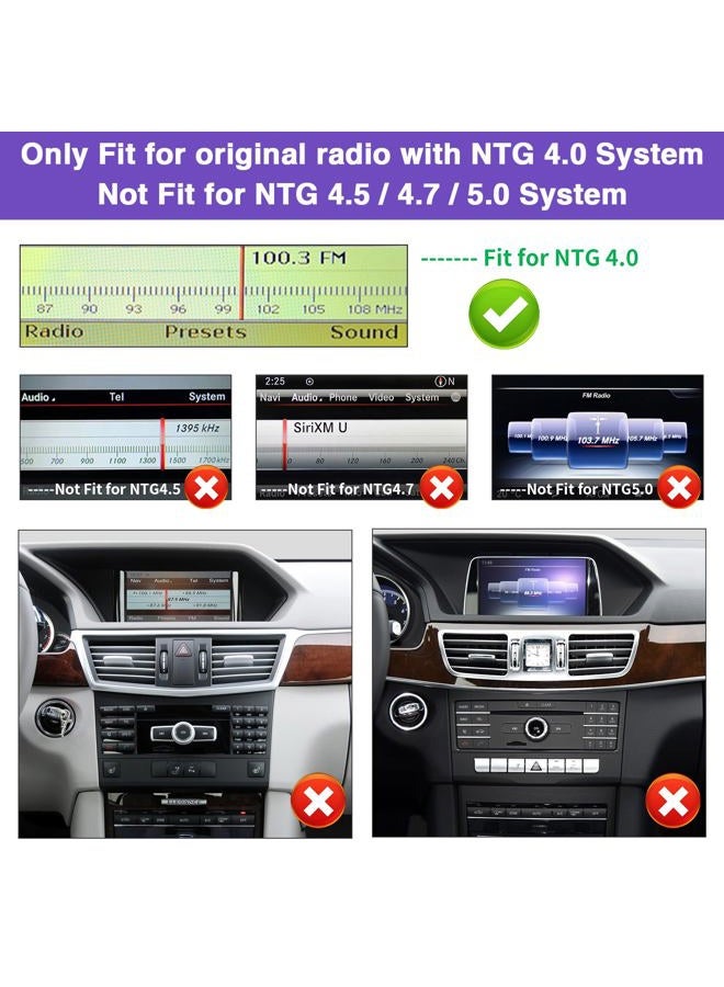 NINETOM 2025 Upgraded 12.3" Ultra-Narrow Touchscreen Wireless CarPlay Android Auto Receiver Compatible with Mercedes Benz E Class W212 (2009–2012), for NTG 4.0 System - Image 2