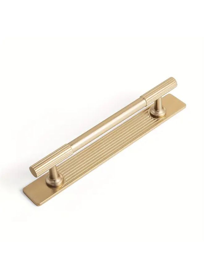 2Pcs Matt Black Zinc Alloy Cabinet Pulls With Back Plate 5 Inch 128mm Center Hole Stripe Trim Hardware For Kitchen Bedroom Cabinet Door Handles Rustic Home Decor - Image 3