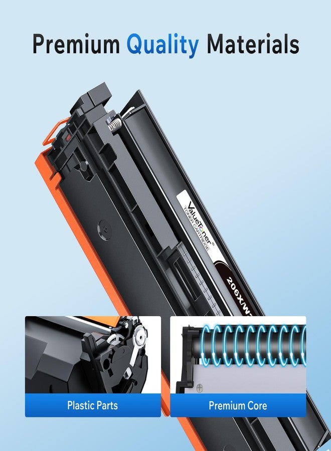 Valuetoner خراطيش حبر 206X عبوة من 4 خراطيش عالية الإنتاجية: متوافقة مع طابعات HP 206X و206A متعددة الوظائف MFP M283fdw، وتعمل مع طابعات HP Color LaserJet Pro MFP M283fdw وM283cdw وM283fdn وM282nw وM255dw (أسود، سماوي، أرجواني، أصفر) - Image 5