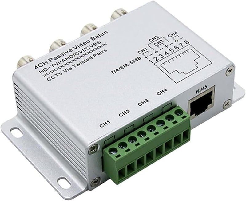 UTP 4 قناة بالون فيديو سلبي محول BNC إلى RJ45 لأنظمة كاميرات المراقبة - Image 5