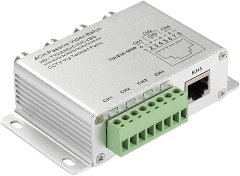 UTP 4 قناة بالون فيديو سلبي محول BNC إلى RJ45 لأنظمة كاميرات المراقبة - Image 2