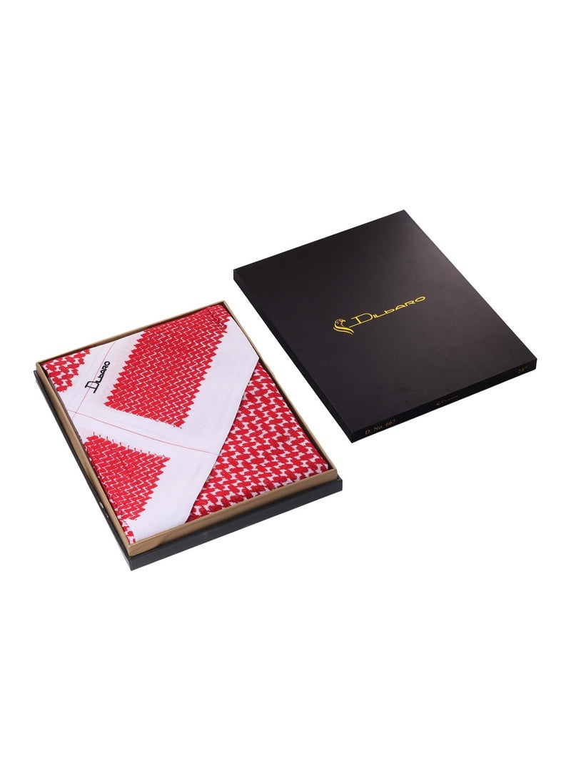 Dilbaro Modern Shemagh in Pomegranate Red - Image 2