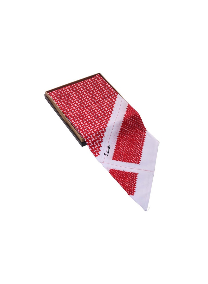 Dilbaro Modern Shemagh in Pomegranate Red - Image 1