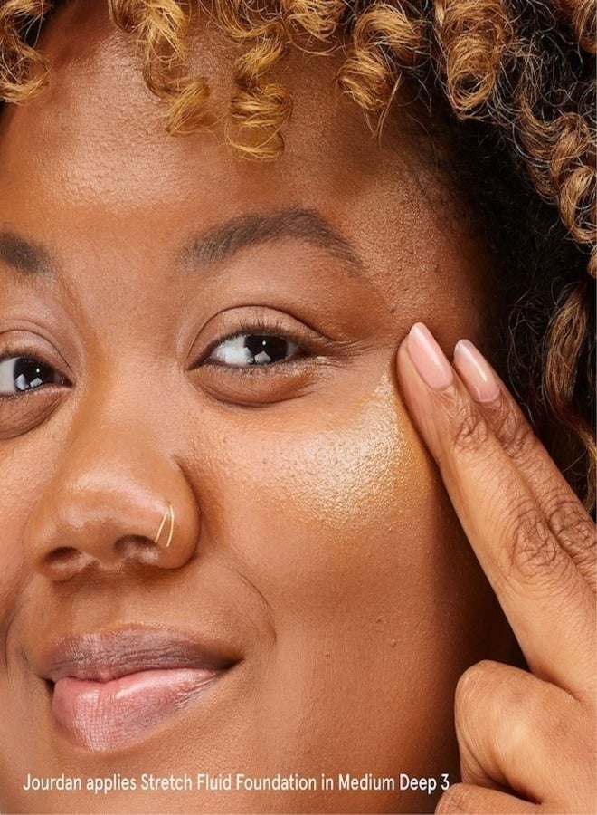 Glossier Stretch Liquid Foundation – Buildable Coverage,    Medium Deep 3 - neutral base tone 30ml - Image 4
