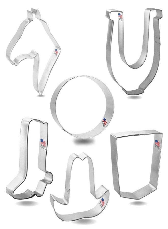 Foose Rodeo Cowboy Cookie Cutter 6 Pc Set - Foose Cookie Cutters - USA Tin Plated Steel - Image 3